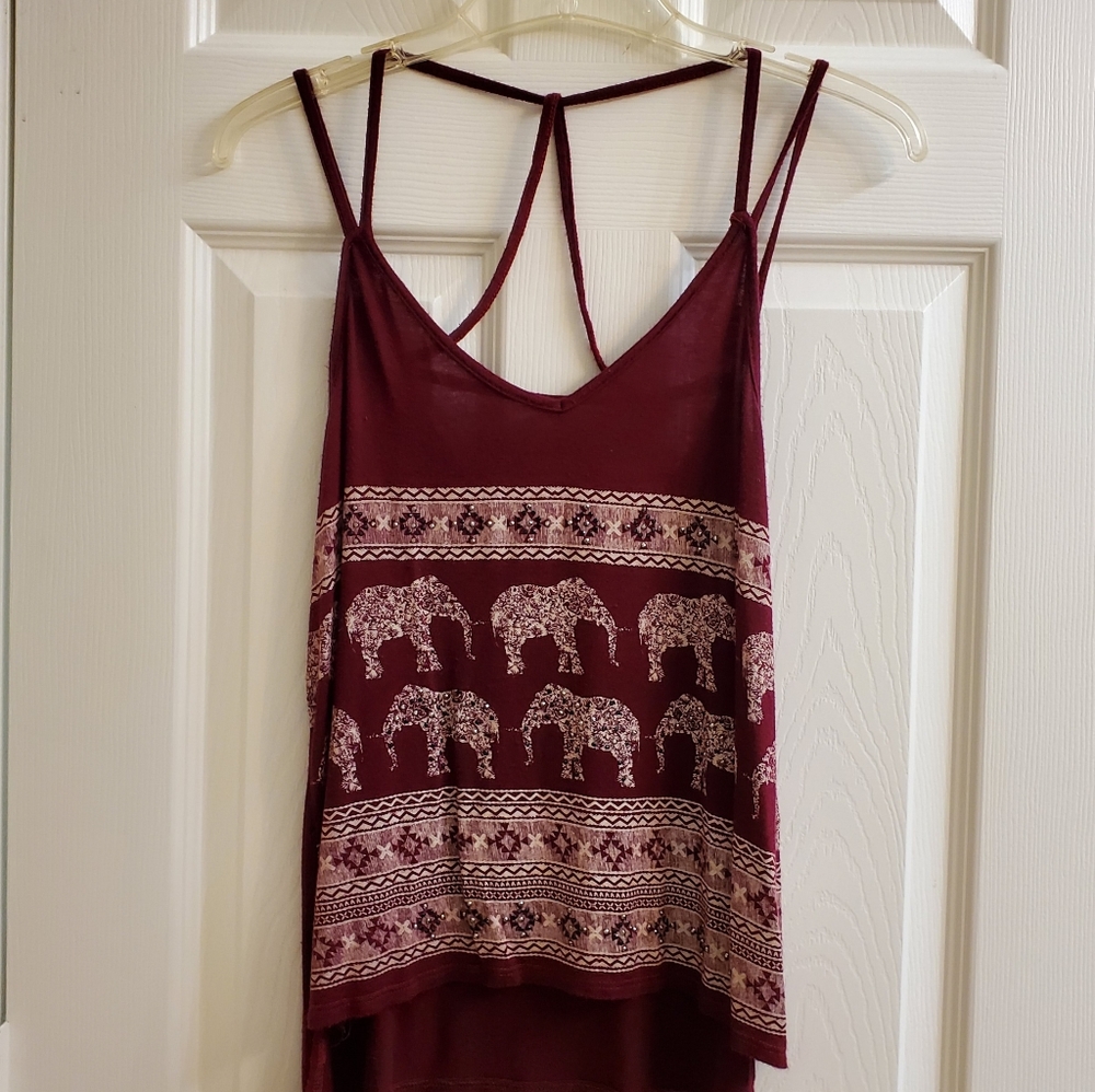 Charlotte Ross Bogo style shirt.